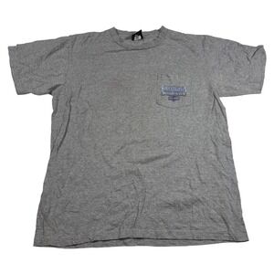 Harley Davidson T Shirt Pocket Tee Wildwood NJ Gray L